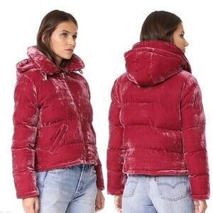 Pink Velvet Puffer - Rachel Antonoff Size L